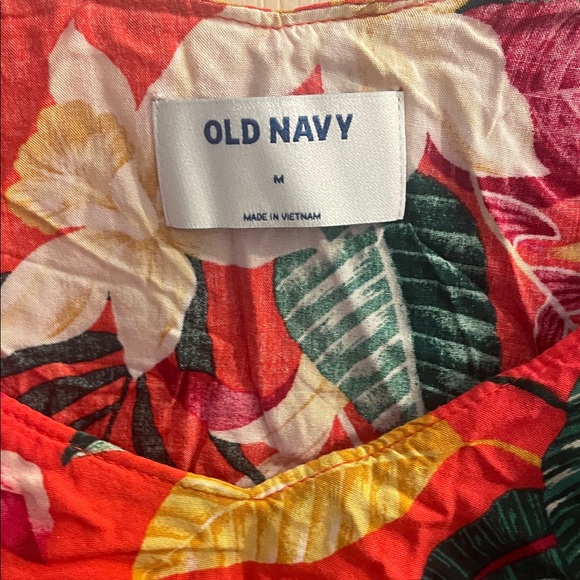 Floral Red Ruffle Top - Picture 2 of 3